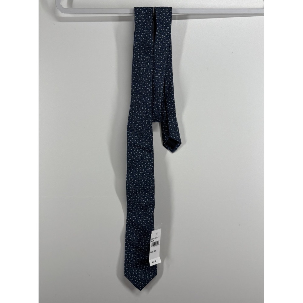Bonobos Tie Men's Blue Silk Print Modern Designer Necktie Blue White Made Usa